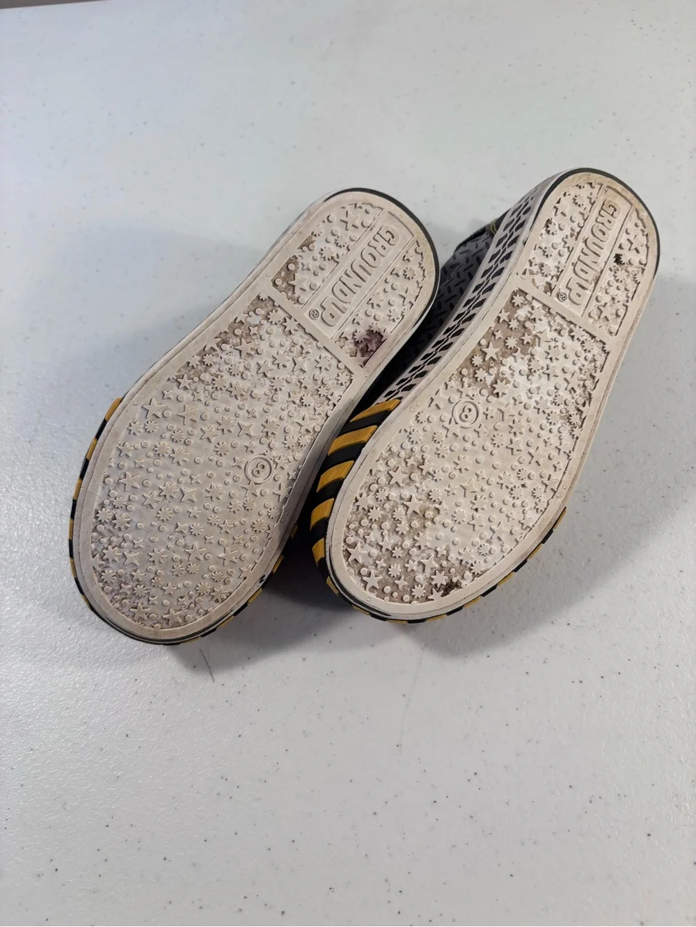Tonka Black and Yellow Kids Lace-Up Sneakers